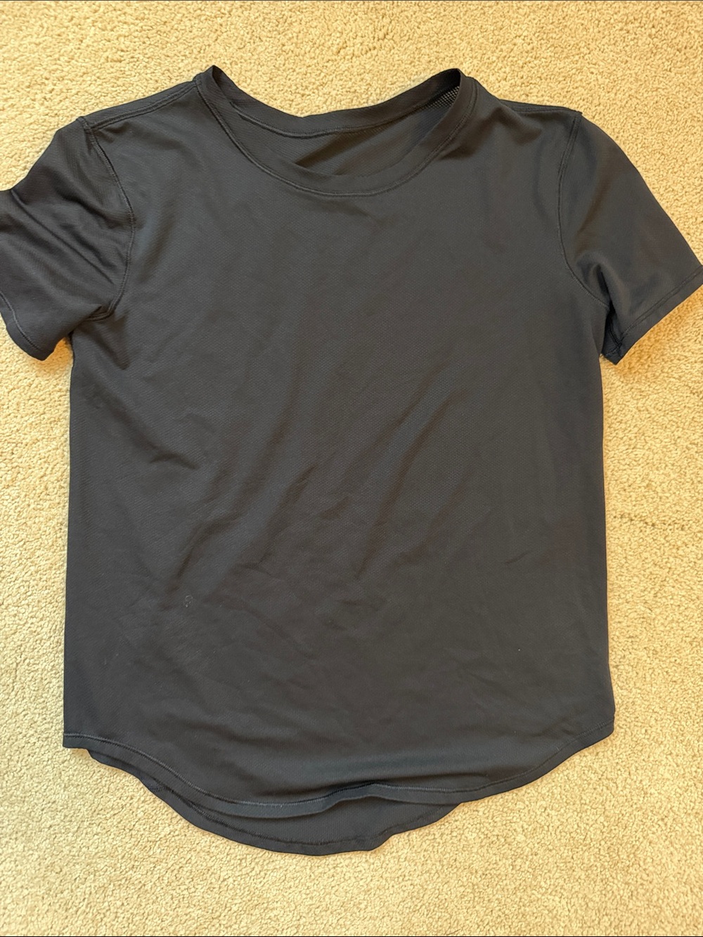 lululemon athletica Black Short Sleeve Crew Tee